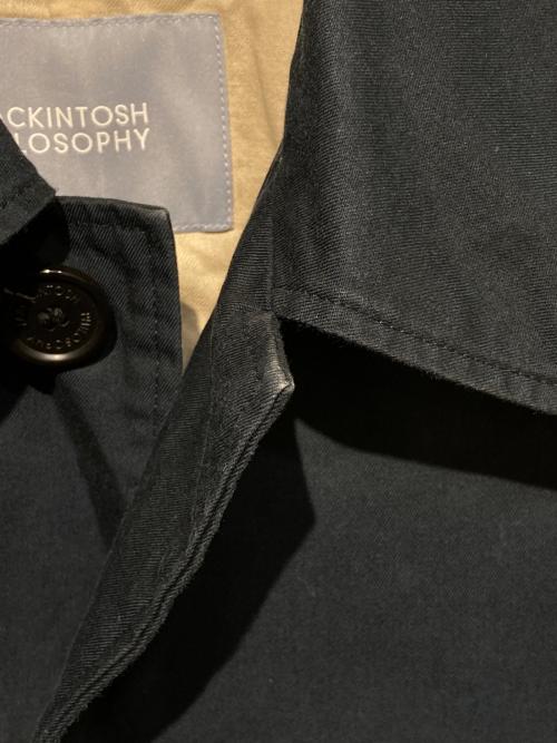 MACKINTOSH PHILOSOPHY（マッキントッシュ フィロソフィー）MACKINTOSH PHILOSOPHY (マッキントッシュ フィロソフィー) CRAWLEY ロングコート ネイビー サイズ:1の古着・服飾アイテム