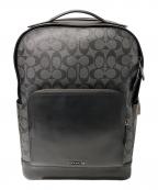 COACHコーチ）の古着「シグネチャーリュック」｜ブラック