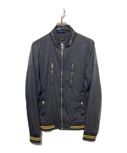 DIESEL（ディーゼル）DIESEL (ディーゼル) ジップデザインブルゾン ネイビー サイズ:Mの古着・服飾アイテム