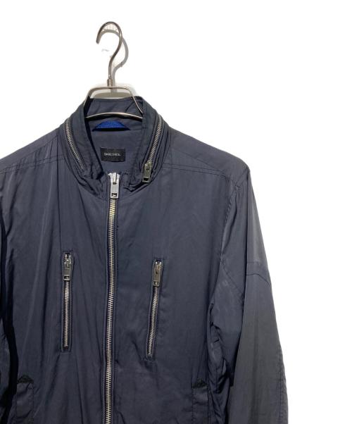 DIESEL（ディーゼル）DIESEL (ディーゼル) ジップデザインブルゾン ネイビー サイズ:Mの古着・服飾アイテム