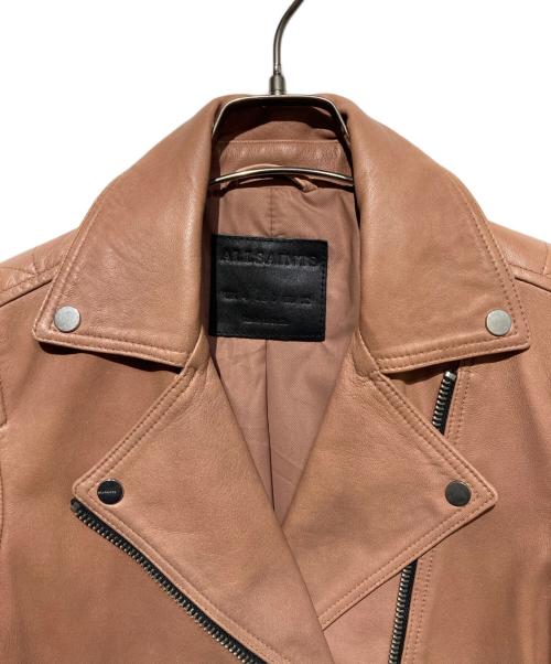 ALL SAINTS（オールセインツ）ALL SAINTS (オールセインツ) DALBY BIKER ライダースジャケット ピンク サイズ:UK4の古着・服飾アイテム