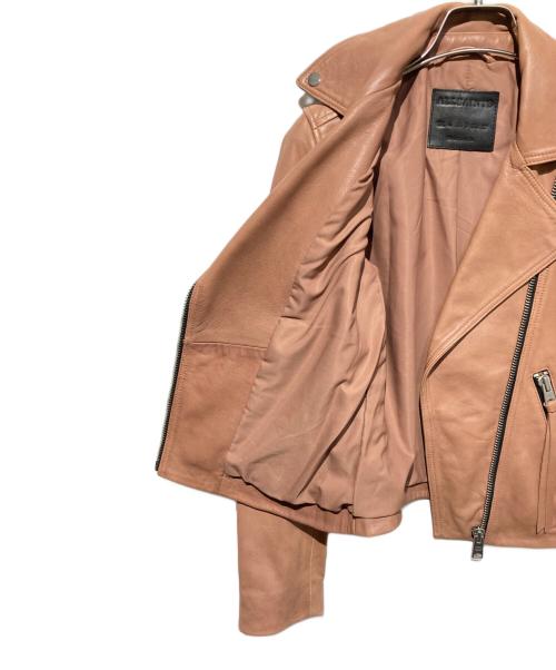 ALL SAINTS（オールセインツ）ALL SAINTS (オールセインツ) DALBY BIKER ライダースジャケット ピンク サイズ:UK4の古着・服飾アイテム
