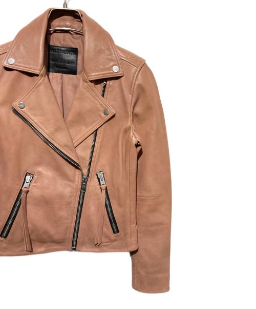 ALL SAINTS（オールセインツ）ALL SAINTS (オールセインツ) DALBY BIKER ライダースジャケット ピンク サイズ:UK4の古着・服飾アイテム