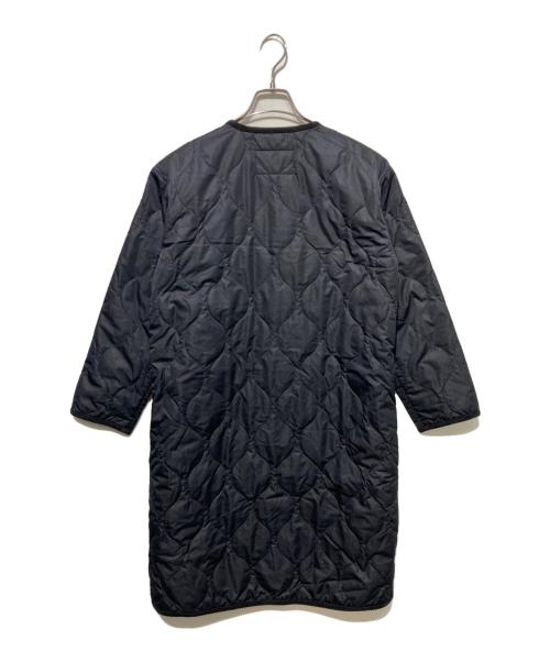 MACKINTOSH PHILOSOPHY（マッキントッシュ フィロソフィー）MACKINTOSH PHILOSOPHY (マッキントッシュ フィロソフィー) ノーカラーキルティングロングコート ネイビー サイズ:36の古着・服飾アイテム