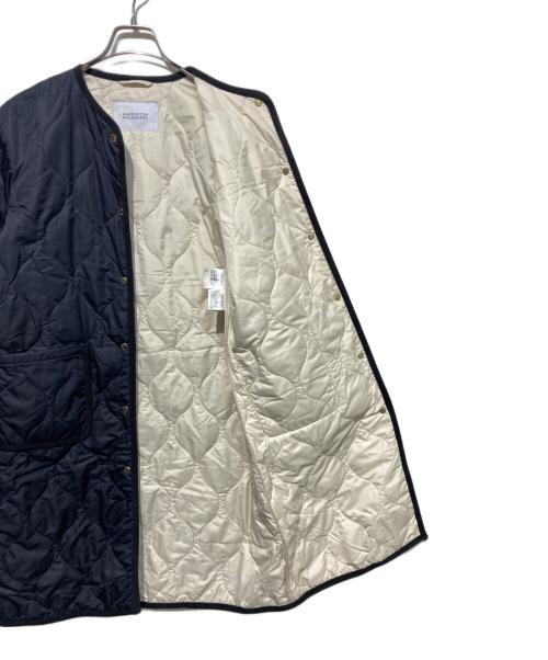 MACKINTOSH PHILOSOPHY（マッキントッシュ フィロソフィー）MACKINTOSH PHILOSOPHY (マッキントッシュ フィロソフィー) ノーカラーキルティングロングコート ネイビー サイズ:36の古着・服飾アイテム