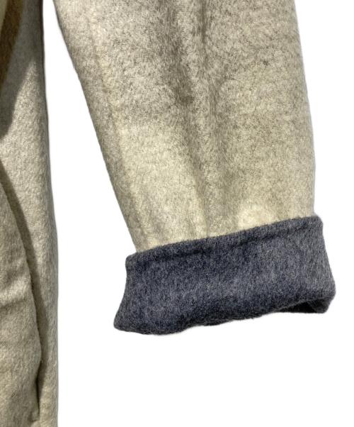 ENFOLD（エンフォルド）ENFOLD (エンフォルド) ウールリバーノーカラーコート ベージュ サイズ:36の古着・服飾アイテム