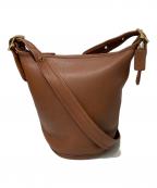 COACHコーチ）の古着「レザーショルダーバッグ」｜ブラウン