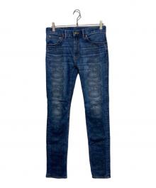 Hysteric Glamour（ヒステリックグラマー）の古着「SNAKE LOOP スキニーデニムパンツ」｜ブルー