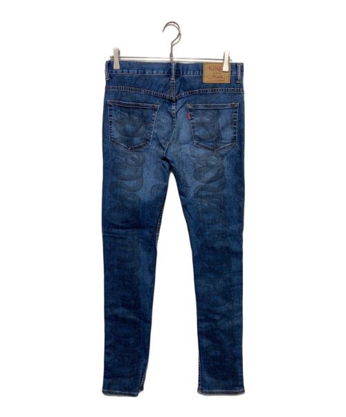 Hysteric Glamour（ヒステリックグラマー）Hysteric Glamour (ヒステリックグラマー) SNAKE LOOP スキニーデニムパンツ ブルー サイズ:28の古着・服飾アイテム