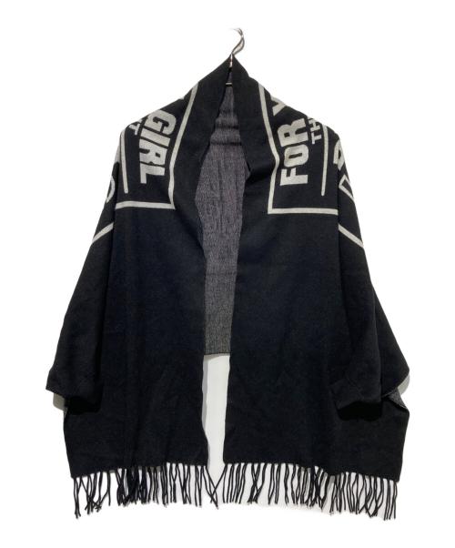 Hysteric Glamour（ヒステリックグラマー）Hysteric Glamour (ヒステリックグラマー) DIZZY&MILKY ジャカード ショールカーディガン ブラック サイズ:FREEの古着・服飾アイテム