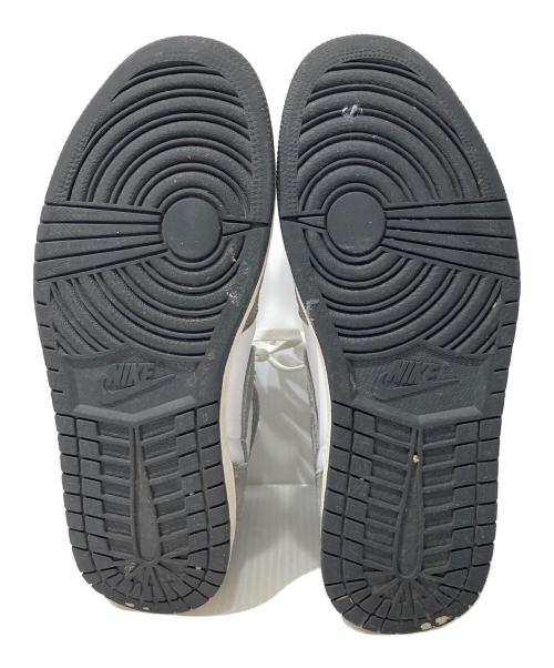 NIKE（ナイキ）NIKE (ナイキ) AIR JORDAN 1 RETRO HIGH OG ハイカットスニーカー ホワイト×グレー サイズ:26.5の古着・服飾アイテム