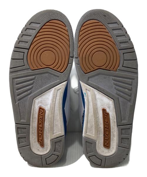 NIKE（ナイキ）NIKE (ナイキ) AIR JORDAN 3 RETRO  ミッドカットスニーカー ホワイト×ブルー サイズ:26の古着・服飾アイテム