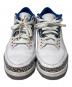 中古・古着 NIKE (ナイキ) AIR JORDAN 3 RETRO  ミッドカットスニーカー ホワイト×ブルー サイズ:26：8000円