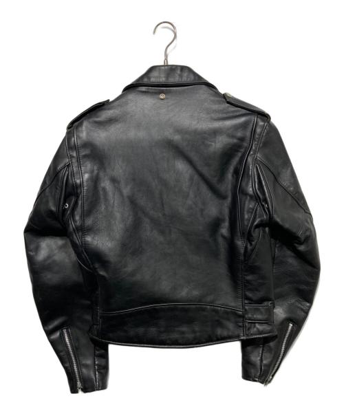Schott（ショット）Schott (ショット) レザーダブルライダースジャケット ブラック サイズ:38の古着・服飾アイテム