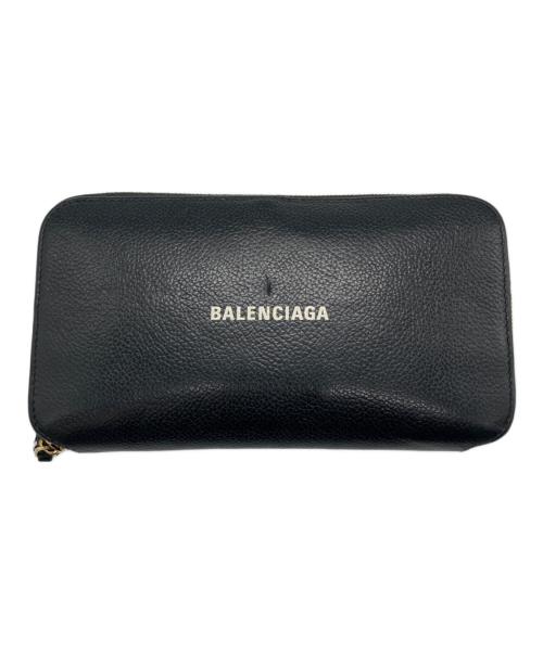 BALENCIAGA（バレンシアガ）BALENCIAGA (バレンシアガ) ラウンドファスナーウォレット 長財布 ブラックの古着・服飾アイテム