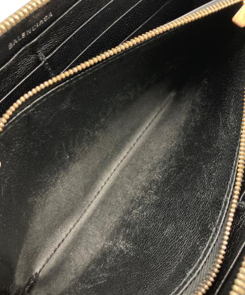 BALENCIAGA（バレンシアガ）BALENCIAGA (バレンシアガ) ラウンドファスナーウォレット 長財布 ブラックの古着・服飾アイテム