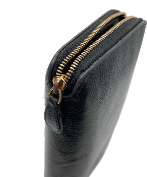 BALENCIAGA（バレンシアガ）BALENCIAGA (バレンシアガ) ラウンドファスナーウォレット 長財布 ブラックの古着・服飾アイテム