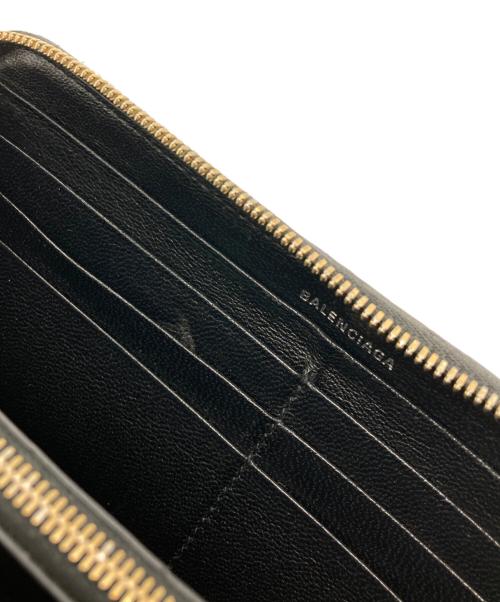 BALENCIAGA（バレンシアガ）BALENCIAGA (バレンシアガ) ラウンドファスナーウォレット 長財布 ブラックの古着・服飾アイテム