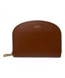 A.P.C.（アーペーセー）の古着「デミルーン コンパクトウォレット」｜ブラウン