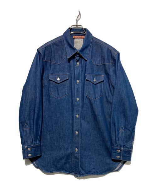 Acne studios（アクネ ストゥディオス）Acne studios (アクネ ストゥディオス) デニムウエスタンシャツ インディゴ サイズ:46の古着・服飾アイテム