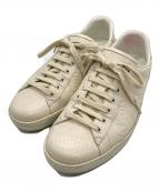 GUCCIグッチ）の古着「GGエンボス スニーカー」｜ベージュ