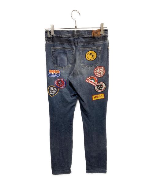 hysteric（ヒステリック）hysteric (ヒステリック) REBEL ROCK柄 リバーシブルスウェットパンツ グレー サイズ:freeの古着・服飾アイテム