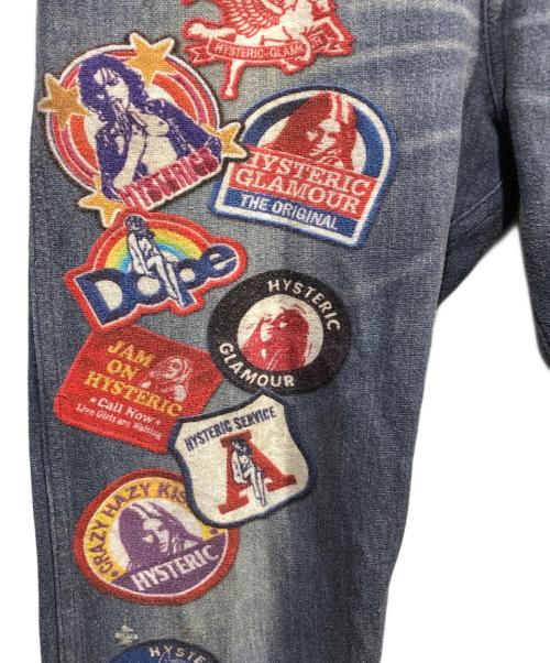 hysteric（ヒステリック）hysteric (ヒステリック) REBEL ROCK柄 リバーシブルスウェットパンツ グレー サイズ:freeの古着・服飾アイテム