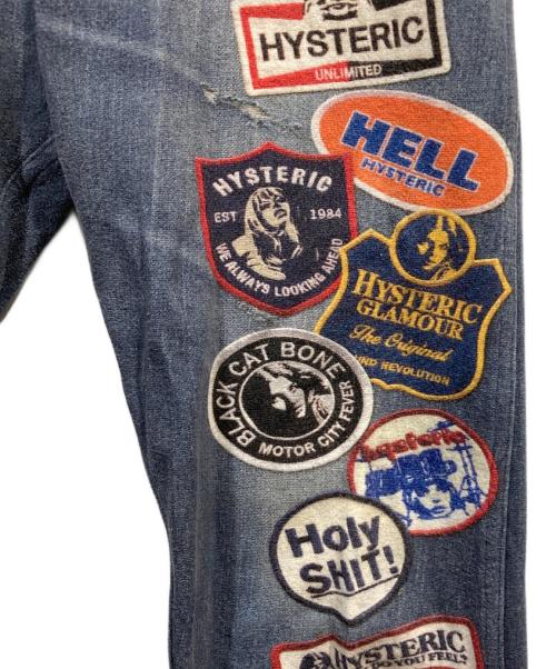 hysteric（ヒステリック）hysteric (ヒステリック) REBEL ROCK柄 リバーシブルスウェットパンツ グレー サイズ:freeの古着・服飾アイテム