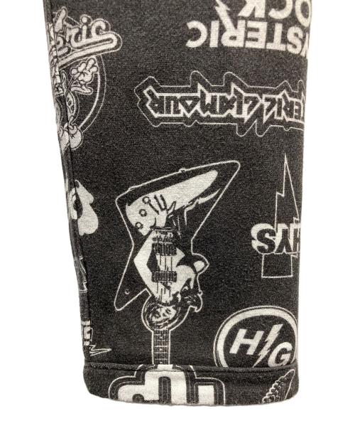 hysteric（ヒステリック）hysteric (ヒステリック) REBEL ROCK柄 リバーシブルスウェットパンツ グレー サイズ:freeの古着・服飾アイテム