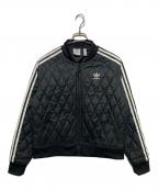 adidasアディダス）の古着「キルテッド スーパースター トラック トップ」｜ブラック