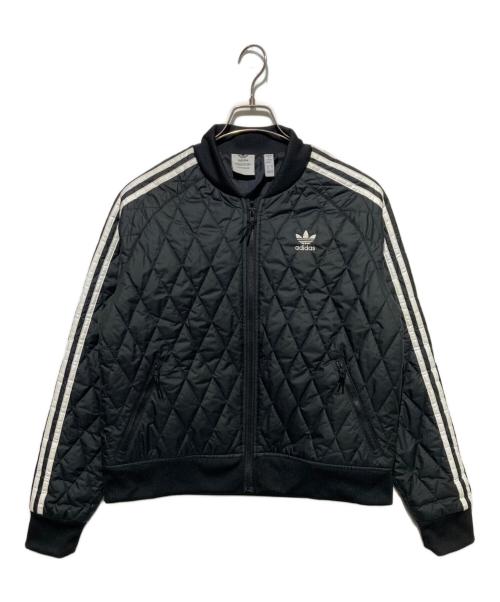 adidas（アディダス）adidas (アディダス) キルテッド スーパースター トラック トップ ブラック サイズ:Mの古着・服飾アイテム