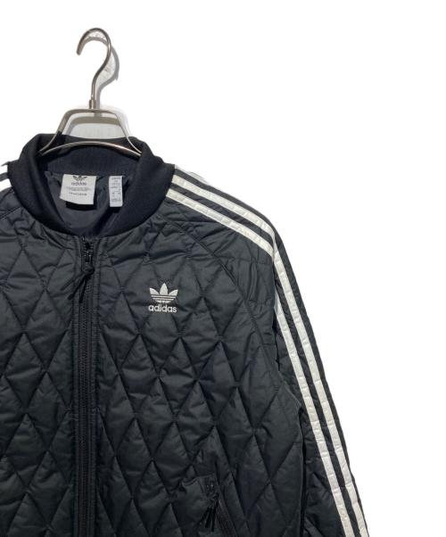 adidas（アディダス）adidas (アディダス) キルテッド スーパースター トラック トップ ブラック サイズ:Mの古着・服飾アイテム