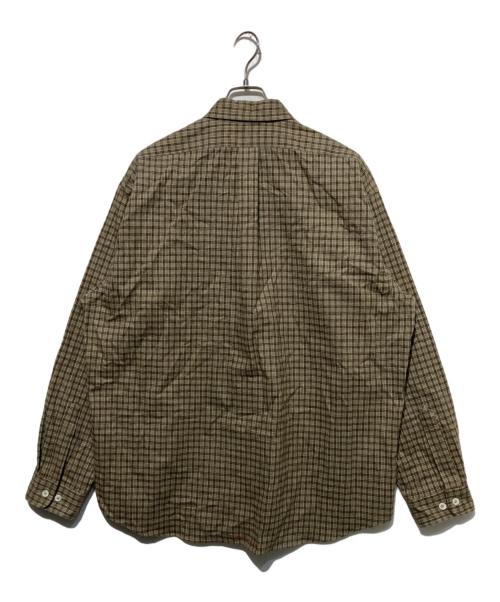 SEDAN ALL-PURPOSE（セダンオールパーパス）SEDAN ALL-PURPOSE (セダンオールパーパス) Twill Plaid Big BD Shirt グリーン サイズ:Lの古着・服飾アイテム