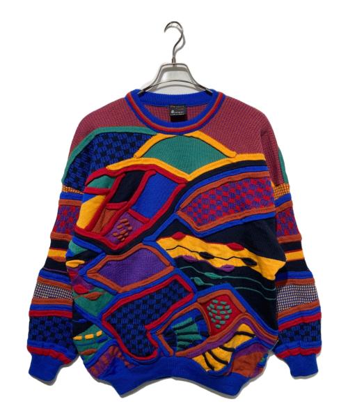 Emaroo（エマルー）Emaroo (エマルー) 90s 3Dニット マルチカラー サイズ:18の古着・服飾アイテム
