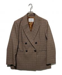 SLOBE IENA（スローブ イエナ）の古着「チェックビックジャケット」｜ブラウン