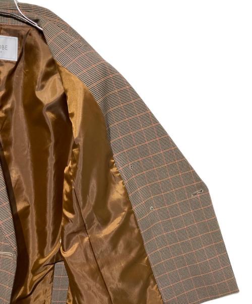 SLOBE IENA（スローブ イエナ）SLOBE IENA (スローブ イエナ) チェックビックジャケット ブラウン サイズ:36の古着・服飾アイテム