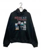 THE COLDEST MOMENTザ コールデストモーメント）の古着「プリントパーカー」｜ブラック