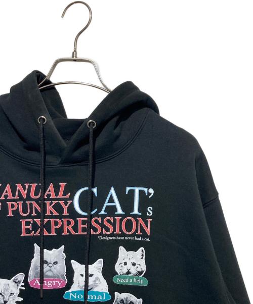 THE COLDEST MOMENT（ザ コールデストモーメント）The Coldest Moment (ザ コールデストモーメント) プリントパーカー ブラック サイズ:Lの古着・服飾アイテム