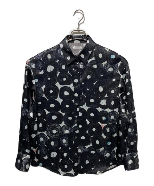 HERALBONY（ヘラルボニー）HERALBONY (ヘラルボニー) シャツブラウス「無題（丸）」 ブラック サイズ:FREEの古着・服飾アイテム