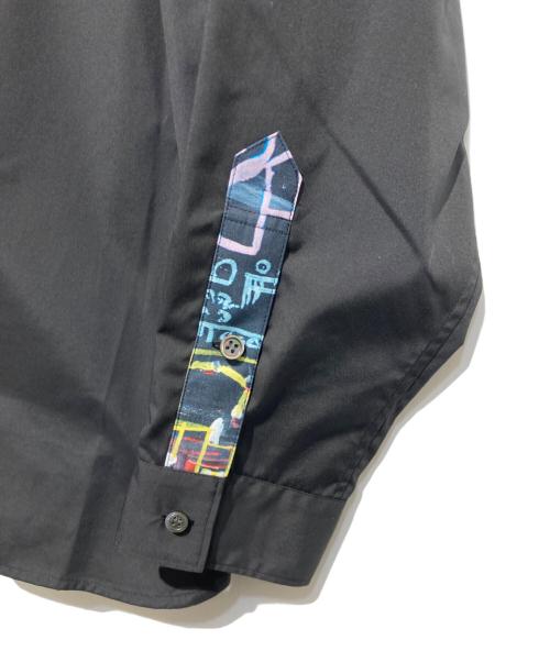 HERALBONY（ヘラルボニー）HERALBONY (ヘラルボニー) デザイナーシャツ（フライフロント）「Maze」 ブラック サイズ:Fの古着・服飾アイテム