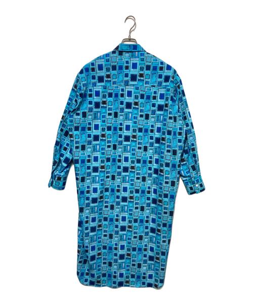 HERALBONY（ヘラルボニー）HERALBONY (ヘラルボニー) シャツワンピース「青い窓」 ブルー サイズ:Fの古着・服飾アイテム