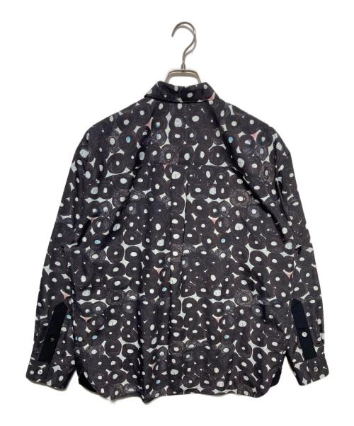 HERALBONY（ヘラルボニー）HERALBONY (ヘラルボニー) デザインシャツ(フライフロント) ブラックB「無題(丸)」 ブラック サイズ:Fの古着・服飾アイテム