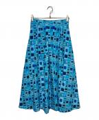 HERALBONYヘラルボニー）の古着「フレアスカート「青い窓」」｜ブルー