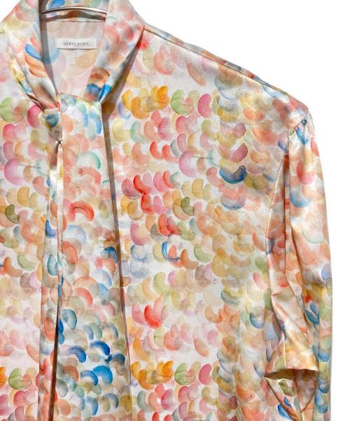 HERALBONY（ヘラルボニー）HERALBONY (ヘラルボニー) ボウタイブラウス「蟻」 マルチカラー サイズ:FREEの古着・服飾アイテム