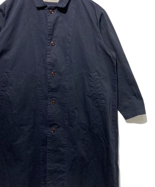 HARVESTY（ハーベスティー）HARVESTY (ハーベスティー) コットンチノクロスオーバーコート ネイビー サイズ:１の古着・服飾アイテム