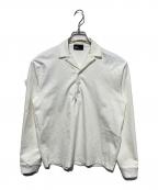 KOLORカラー）の古着「長袖ポロシャツ」｜ホワイト