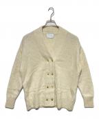 Nobleノーブル）の古着「ヤク ダブルボタンニットカーディガン」｜ホワイト