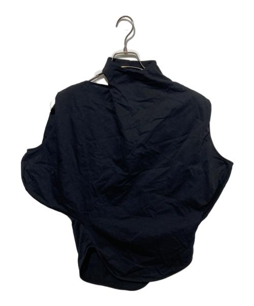 Mame Kurogouchi（マメクロゴウチ）mame kurogouchi (マメクロゴウチ) Cotton Jersey Asymmetry Top ブラック サイズ:1の古着・服飾アイテム