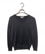 JOHN SMEDLEYジョンスメドレー）の古着「Vネックニット」｜ネイビー