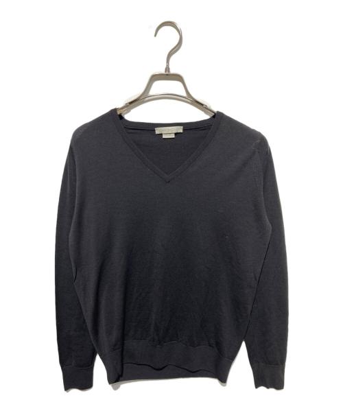 JOHN SMEDLEY（ジョンスメドレー）JOHN SMEDLEY (ジョンスメドレー) Vネックニット ネイビー サイズ:Sの古着・服飾アイテム